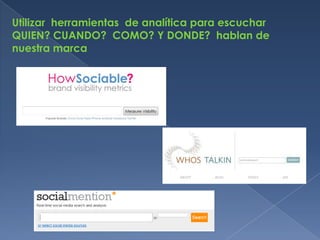 En social media: Consumidor                Prescriptor 8ProsumersBusca 