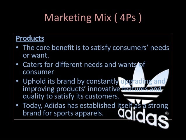 adidas marketing mix