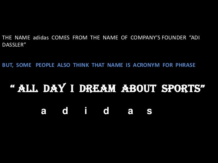 adidas all day i dream about sports