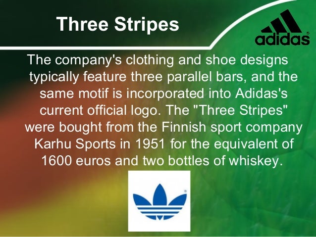 background of adidas company