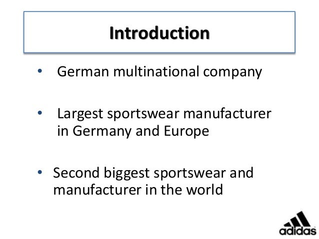 introduction of adidas company