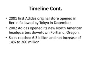 Adidas china 2025 history timeline