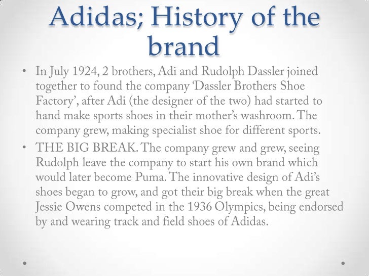 adidas brand story