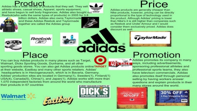 adidas marketing mix