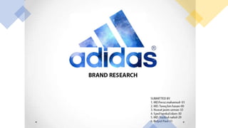 Adidas brand research