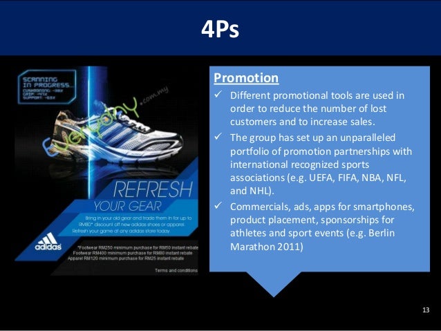 4 p's of reebok shoes