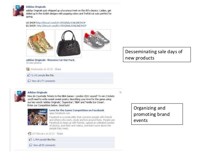 adidas facebook page