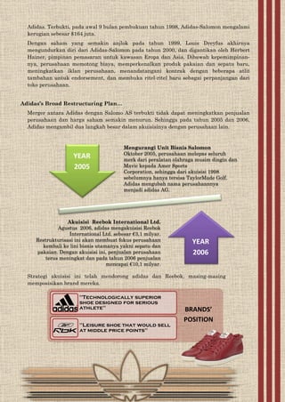 Adidas in 2008 - Case Study | PDF