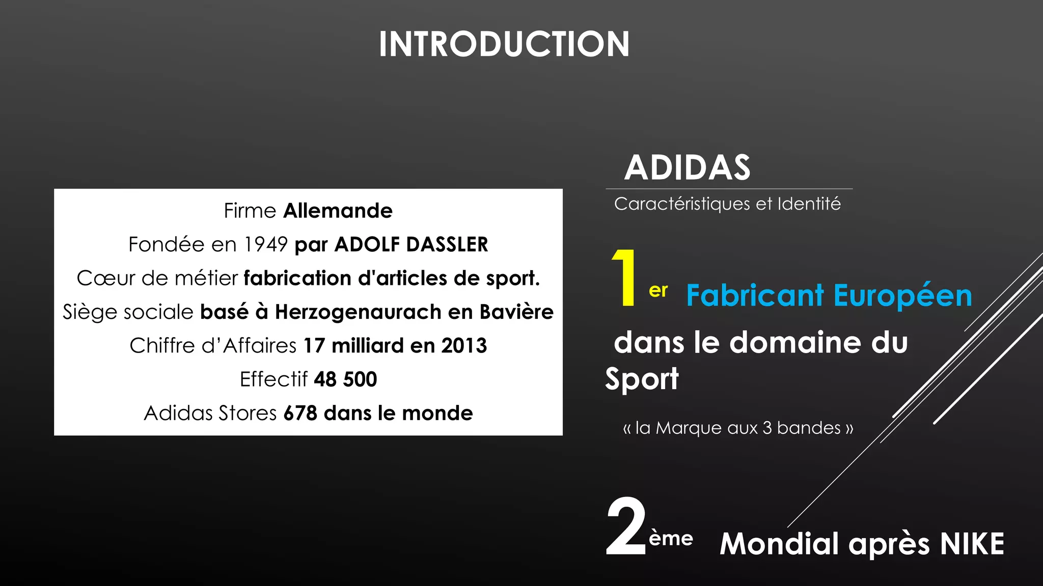 caractérisation de l entreprise adidas
