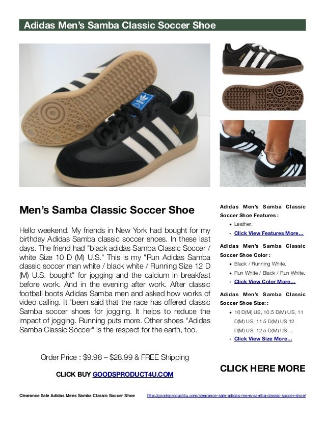 adidas men's samba classic