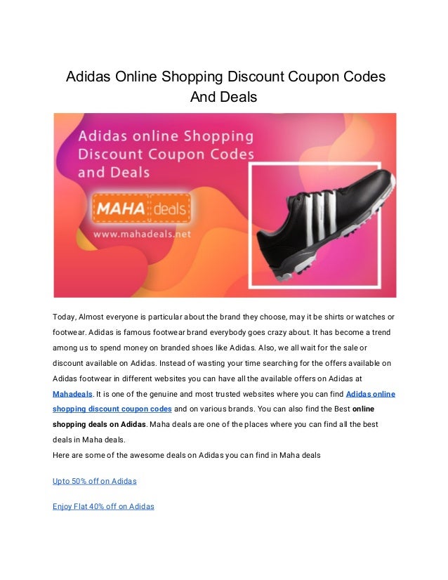 adidas offers online