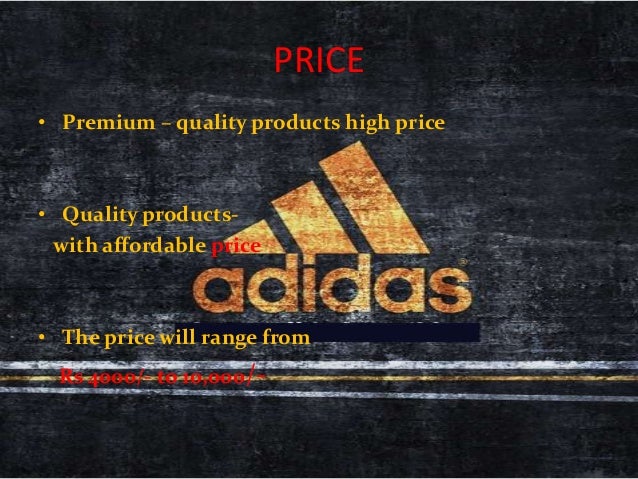 price range of adidas products