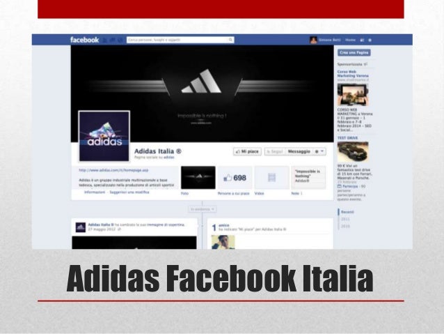 adidas italia facebook