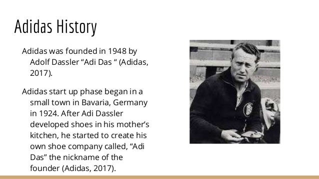 adidas founding date
