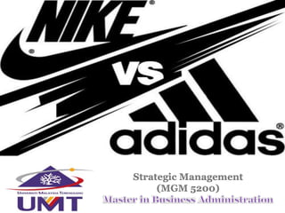 Strategic Management
(MGM 5200)
 
