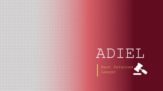 ADIEL
Best Defenced
Lawyer
 