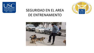 SEGURIDAD EN EL AREA
DE ENTRENAMIENTO
 