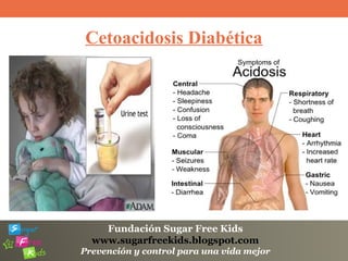 Fundación Sugar Free Kids
www.sugarfreekids.blogspot.com
Prevención y control para una vida mejor
Cetoacidosis Diabética
 