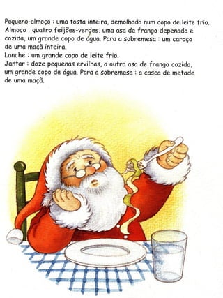 A dieta do Pai Natal