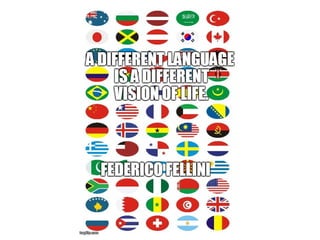 A different language - a quote by Federico Fellini