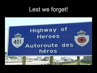 Lest we forget! 