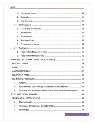 Boiler Process Instrumentation and controls | DOCX