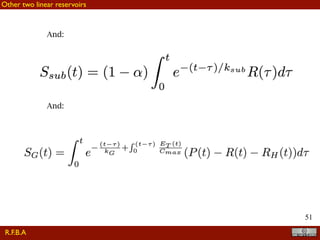 !51
And:
And:
R.F.B.A
Other two linear reservoirs
 