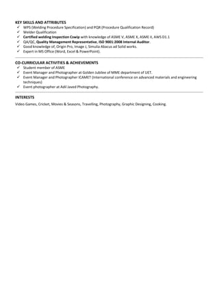 Adil-quality engineer | PDF