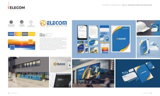 OUR SERVICE I BRAND IDENTITY - DỊCH VỤ I NHẬN DIỆN THƯƠNG HIỆU DOANH NGHIỆP
ELECOM
26 I Adina Vietnam Proﬁle Adina Vietnam Proﬁle I 27
Client: Công ty TNHH Elecom
Coppyright: 2018
Designed by: Adina Vietnam
ChặngđườngdàicủaElecomtrongchiếmlĩnhthịtrườngsảnxuất
thi công cơ điện trong nước và hướng tới thị trường nước ngoài
được bắt đầu bằng tài nhận diện thương hiệu đồng bộ.
Adina xây dựng bộ nhận diện thương hiệu Elecom chuẩn chỉ,
chuyên nghiệp, từ logo tớ ấn phẩm văn phòng, biển bảng, quà
tặng, website. Bộ nhận diện được tính toán kĩ lưỡng, đảm bảo kế
thừapháthuyđiểmnhậndiệnthươnghiệuElecom,cânđốihợplý
tính định vị ngành cũng như tính khả thi trong thi công.
Thành công của dự án được đánh dấu bằng thay đổi toàn diện
hình ảnh thương hiệu của Elecom tại tất cả điểm nhận diện và sự
hài lòng tuyệt đối từ ban lãnh đạo Elecom.
Kết nối vận động
hợp tác, phát triển
toàn cầu, mở rộng
Năng lượng
lan tỏa, vận động,
điện thế
Logo
Hình tượng hóa bằng
các đường nét đồ họa
Orange Color
Blue Color
C 80 M55 Y00 K00
R 61 G113 B184 #3D71B8
C 00 M40 Y100 K00
R 250 G166 B26 #FAA61A
PANTONE
7683C
PANTONE
1375C
 