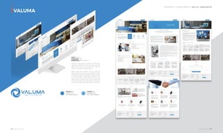 OUR SERVICE I DIGITAL IDENTITY - DỊCH VỤ I NHẬN DIỆN SỐ
118 I Adina Vietnam Proﬁle Adina Vietnam Proﬁle I 119
PANTONE 660C
C75 M40 Y0 K0
R61 G133 B198 #3D85C6
PANTONE 284C
C93 M169 Y221 K0
R141 G198 B63 #5DA9DD
Client: Valuma
Coppyright: 2018
Designed by: Adina Vietnam
Valuma là thương hiệu nội thất mới nổi thuộc
Valugroup. Website Valuma yêu cầu cao tính
thẩm mỹ, tối ưu SEO, tối ưu hình ảnh bởi dữ
liệu dự án lớn được update liên tục.
Adina, bằng kinh nghiệm thực tế thiết kế
website theo hướng tối ưu trải nghiệm người
dùng, giúp Valuma mang đến thông tin hữu
ích nhất tới khách hàng tiềm năng. Nhờ đó,
sau một thời gian ngắn, Valuma đã thu hút
được lượng truy cập ổn định cùng chuyển đổi
ấn tượng. Doanh thu của Valuma cũng vượt
mức kì vọng, đánh dấu thành công cho dự án.
VALUMA
 