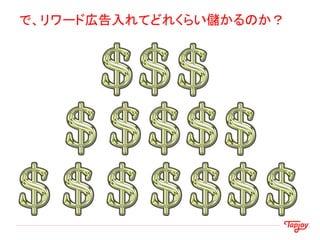 で、リワード広告入れてどれくらい儲かるのか？
 