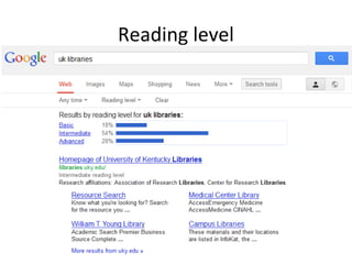Reading level

 