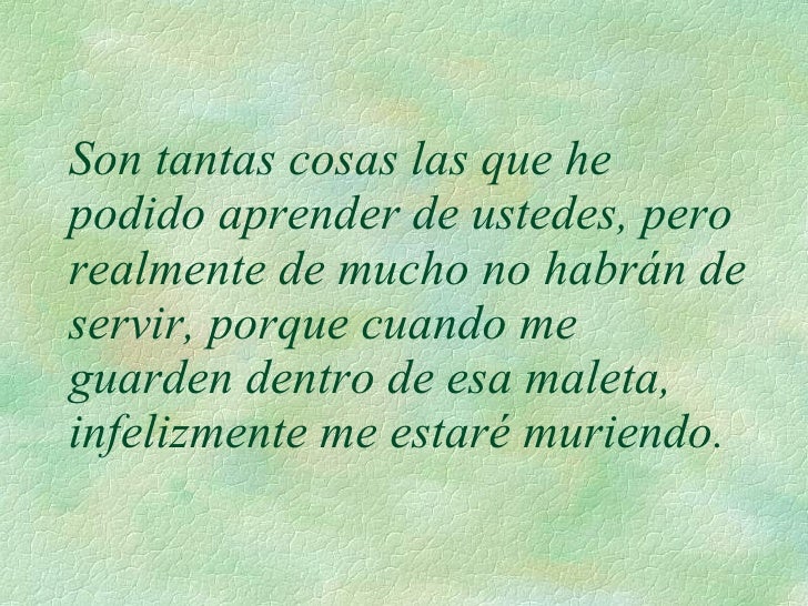 CARTA DE UN POETA