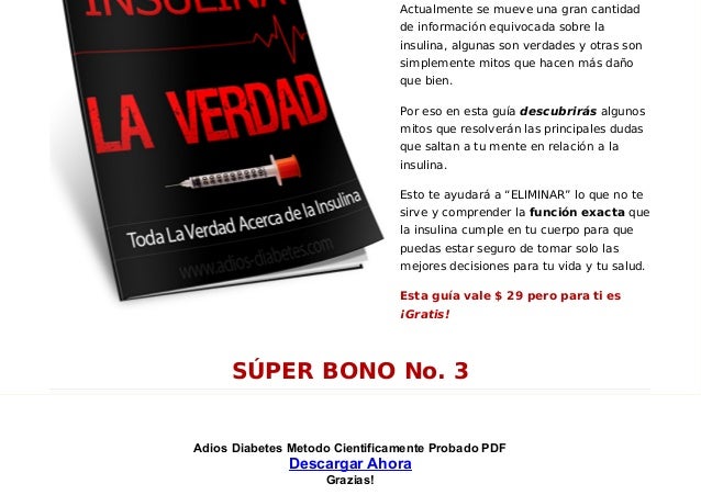 Adios Diabetes Metodo Cientificamente Probado PDF Adios Diabetes Metodo Cientificamente Probado PDF