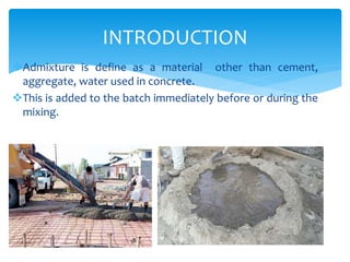 concrete admixtures | PPTX