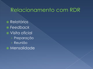 Cada associado faz uma lista de 5 objetivos SMART para serem alcançados em 3 anos.