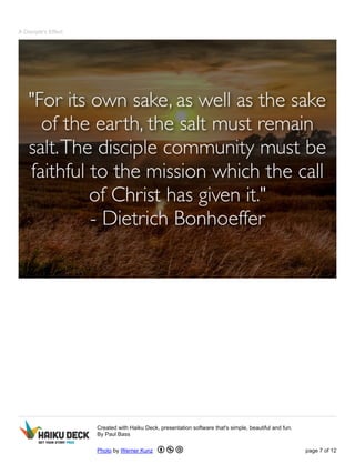 Photo by Werner Kunz - Creative Commons Attribution-NonCommercial-ShareAlike License http://www.flickr.com/photos/35375520@N07 Created with Haiku Deck
 