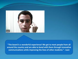 Discuss our opinions about new learning and teaching methods and productsEnlightening: DESAB has allowed us to become familiar with all the resources available to us