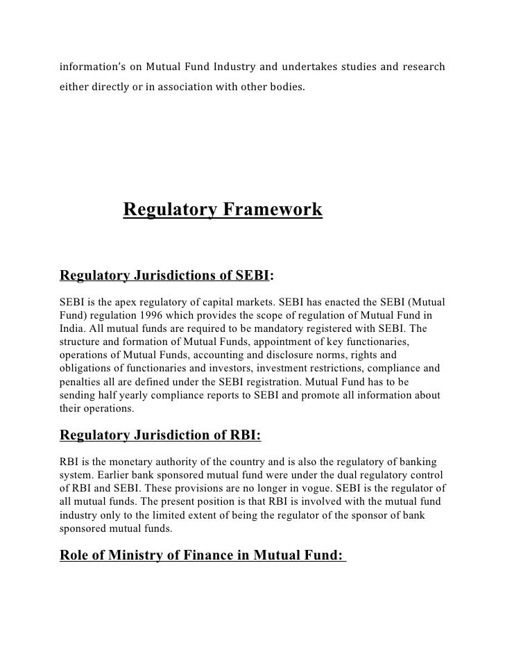 Dissertation mutual funds