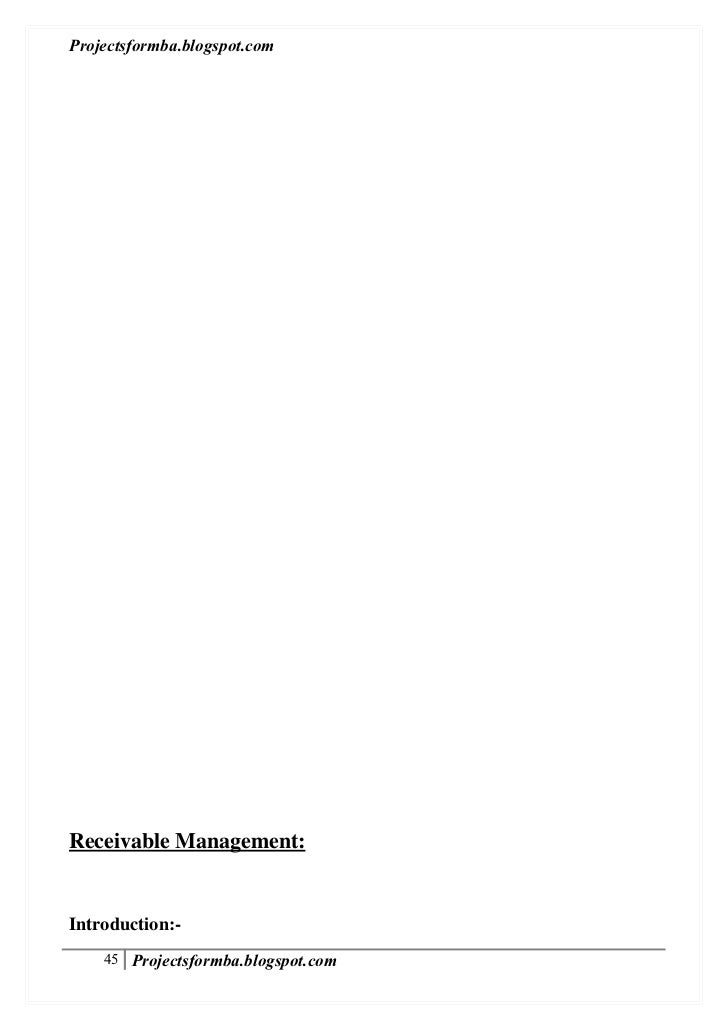 Dissertation on liquidity management