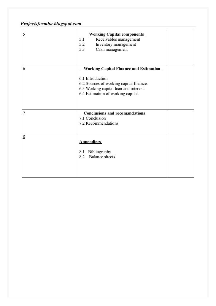 Phd thesis on working capital management