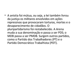 A ditadura militar no brasil