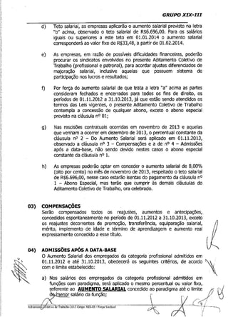 ADITAMENTO CCT FORÇA SINDICAL 2013