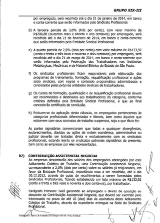 ADITAMENTO CCT FORÇA SINDICAL 2013