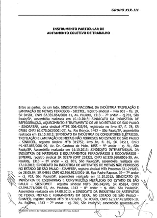 ADITAMENTO CCT FORÇA SINDICAL 2013