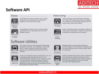 www.aditech.in
Software API
 