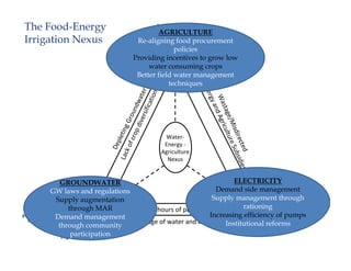 Water-Food-Energy Nexus in the context of groundwater use in India ...