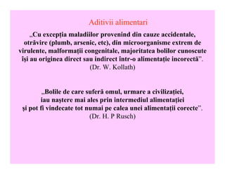 Aditivii Alimentari | PDF