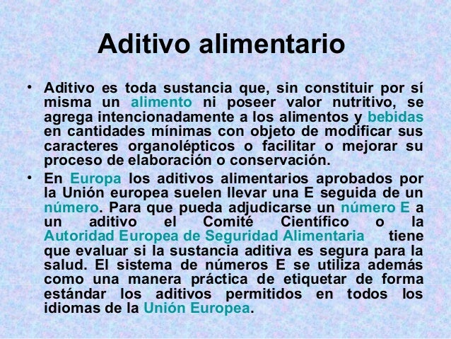 Aditivos alimentos Aditivos alimentos