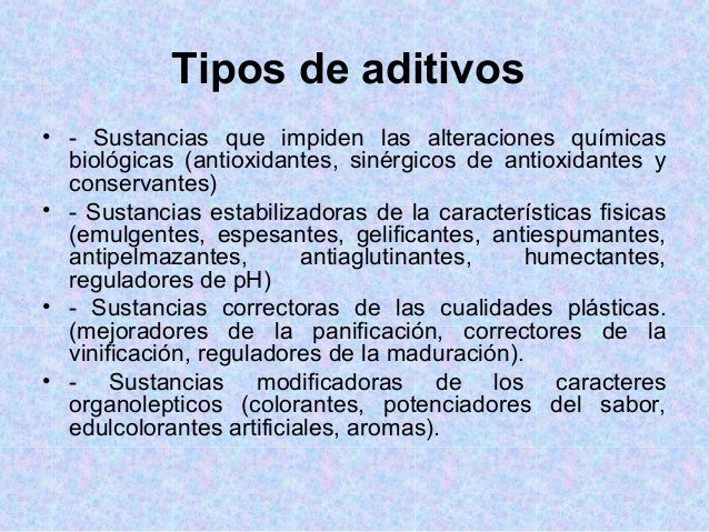Aditivos alimentos
